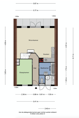 Floorplan - Boslaan 1-219, 7783 DD Gramsbergen